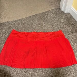 Lululemon Athletica Vibrant Red Mini Skirt